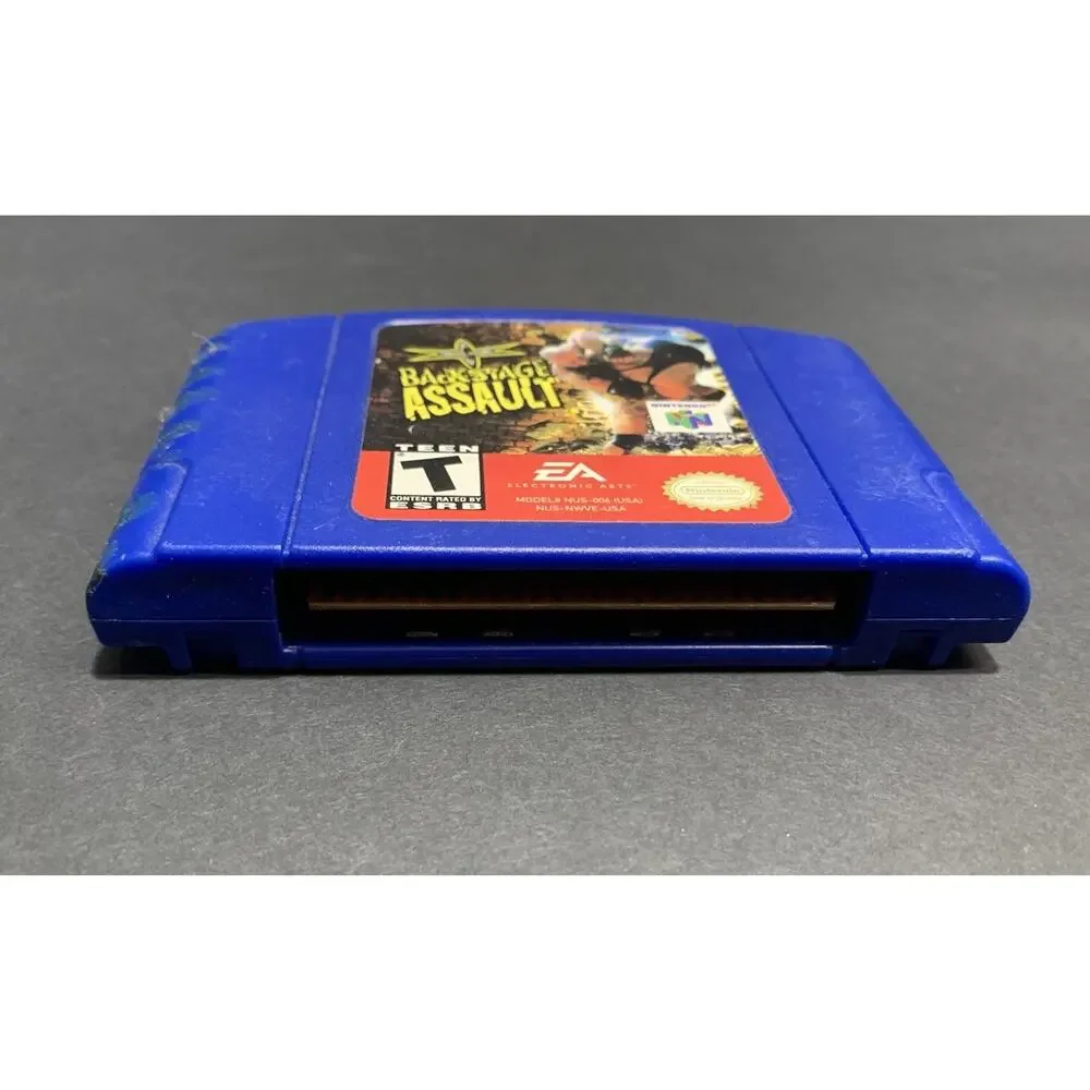 WCW Backstage‎ Assault (Nintendo 64) N64 Authentic Blue Cartridge